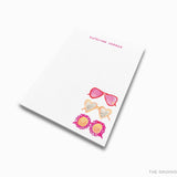 Personalized Heart Sunglasses Notepad