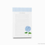 Personalized Hydrangea Notepad