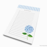 Personalized Hydrangea Notepad