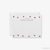 Personalized Ladybug Flat Notes