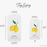 Personalized Lemon Gift Tags