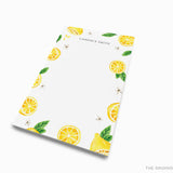 Personalized Lemon Notepad
