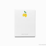 Personalized Lemon Notepad