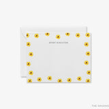 Personalized Mini Sunflower Flat Notes