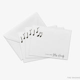 Personalized Music Lover Flat Notes