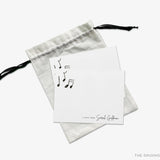 Personalized Music Lover Flat Notes