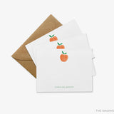 Personalized Peach Flat Notes