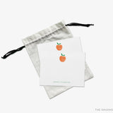 Personalized Peach Flat Notes