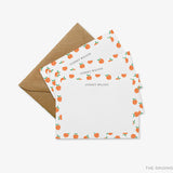 Personalized Peaches Flat Notes