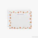 Personalized Peaches Flat Notes