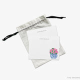 Personalized Peonies in Ginger Jar Flat Notes