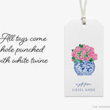 Personalized Peonies in Ginger Jar Gift Tags