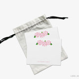 Personalized Pink Hydrangea Flat Notes