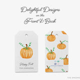 Personalized Pumpkin Gift Tags
