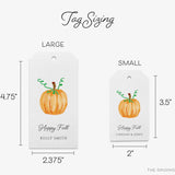 Personalized Pumpkin Gift Tags