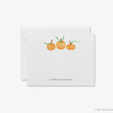 Personalized Pumpkin Trio Flat Notes