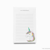 Rainbow and Unicorn Notepad
