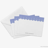 Personalized Scalloped Flat Notes