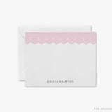 Personalized Scalloped Flat Notes