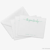 Personalized Script Family Flat Notes