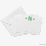 Personalized Shamrock Pattern Flat Notes