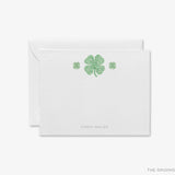 Personalized Shamrock Pattern Flat Notes