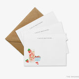 Personalized Strawberry Basil Cocktail Flat Notes