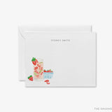 Personalized Strawberry Basil Cocktail Flat Notes