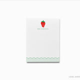 Personalized Strawberry Notepad