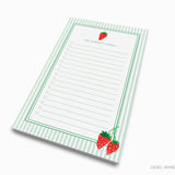 Personalized Strawberry Notepad