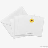 Personalized Sunflower Flat Notes