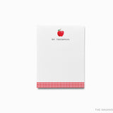Personalized Teacher Apple Notepad