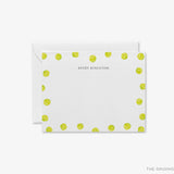 Personalized Tennis Ball Flat Notes