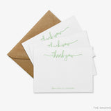 Personalized Thank You Script Flat Notes