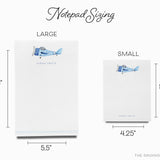 Personalized Vintage Airplane Notepad