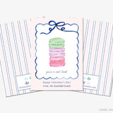 Personalized You're A Real Treat Macaron Mini Valentine