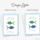 Personalized You're A Reel Catch Fish Mini Valentine