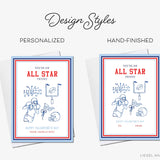 Personalized You're An All Star Football Mini Valentine
