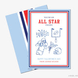 Personalized You're An All Star Football Mini Valentine