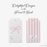 Pink Bow Gift Tags [Set of 8]