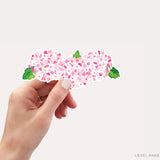 Pink Hydrangea Bunch Vinyl Sticker