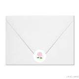 Pink Hydrangea Round Stickers