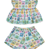 Little Daisy Two-Piece Dress in Floret- FINAL SALE