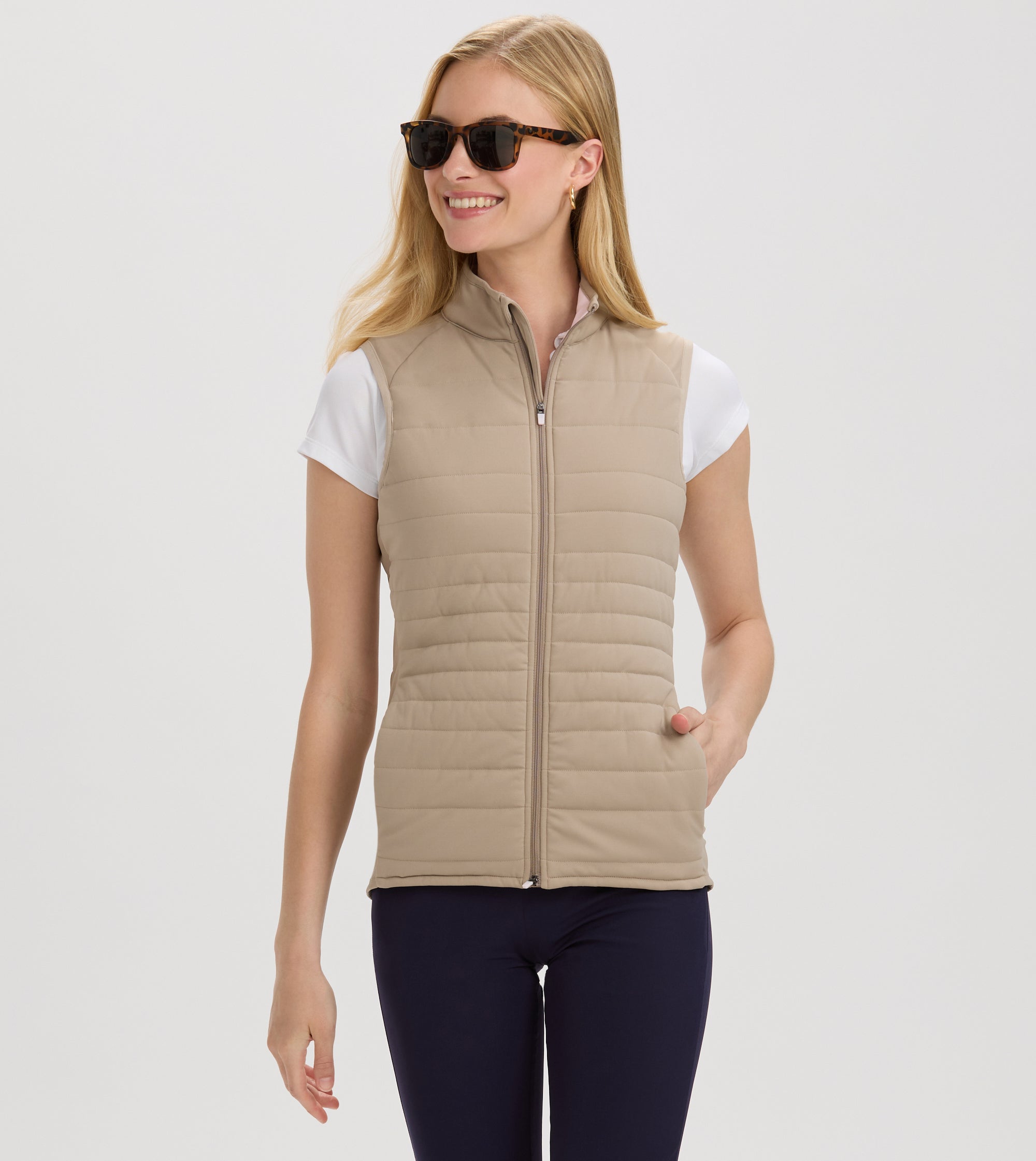 Quilted Knit Vest
