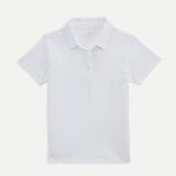 Girls Solid Cotton Polo