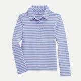 Girls Stripe Long Sleeve Polo