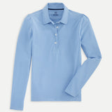 Long Sleeve Puff Sleeve Cotton Polo