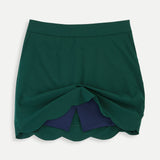 Scallop Hem Skort