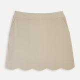 Scallop Hem Skort