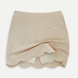 Scallop Hem Skort